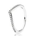 Pandora Sparkling Wishbone Ring