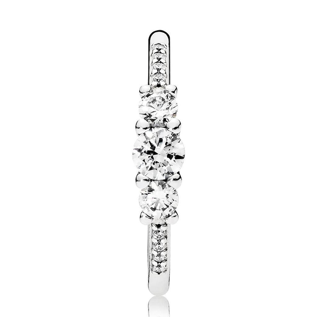 Pandora Clear Three-Stone Ring