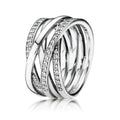 Pandora Sparkling & Polished Lines Ring