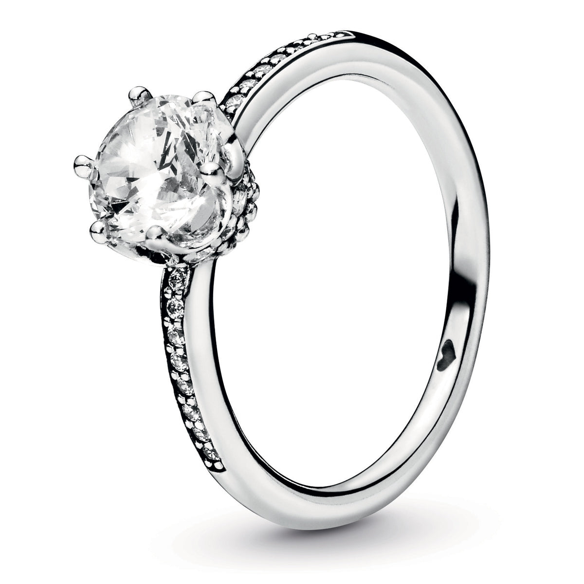 Pandora Clear Sparkling Crown Solitaire Ring
