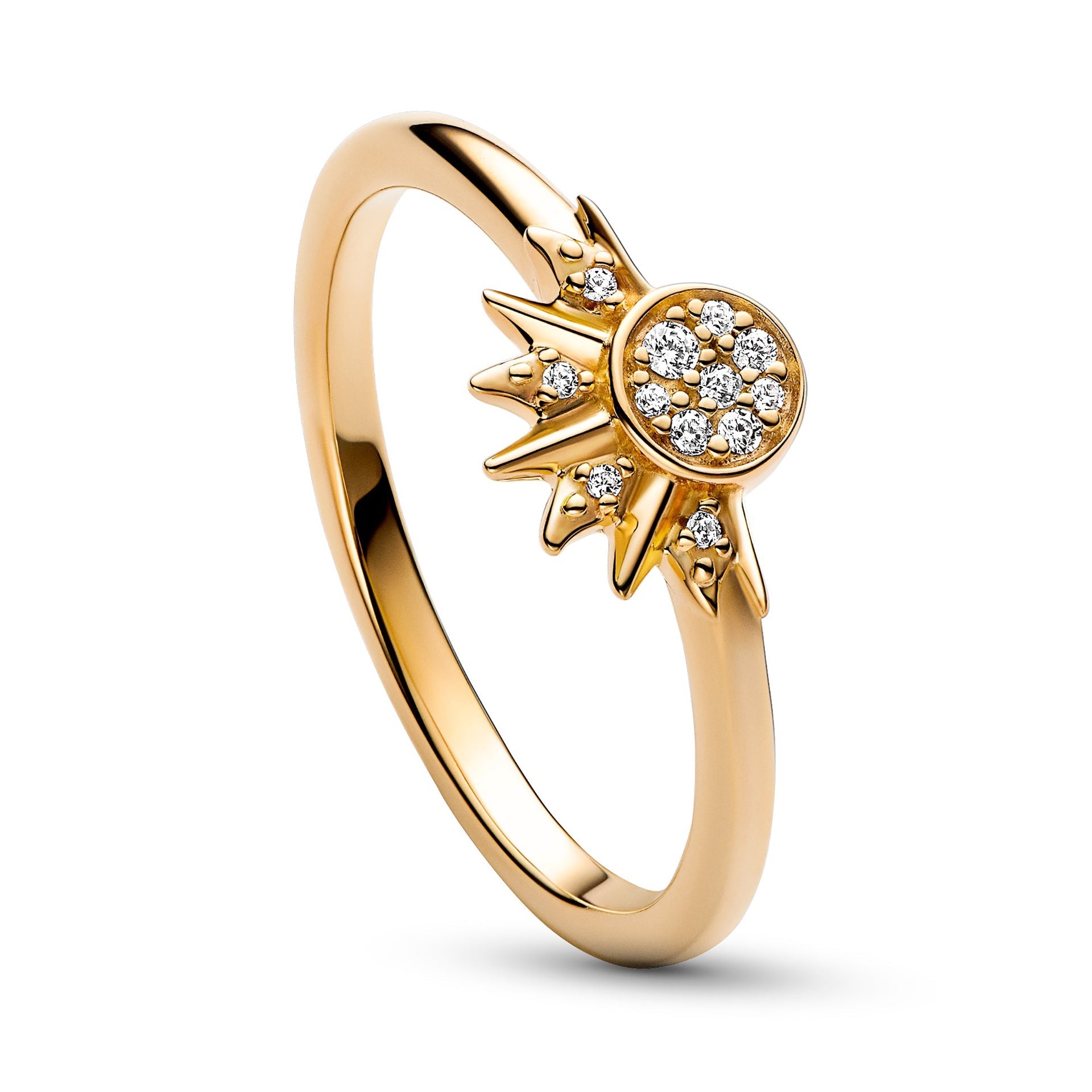 Celestial Sparkling Sun Ring