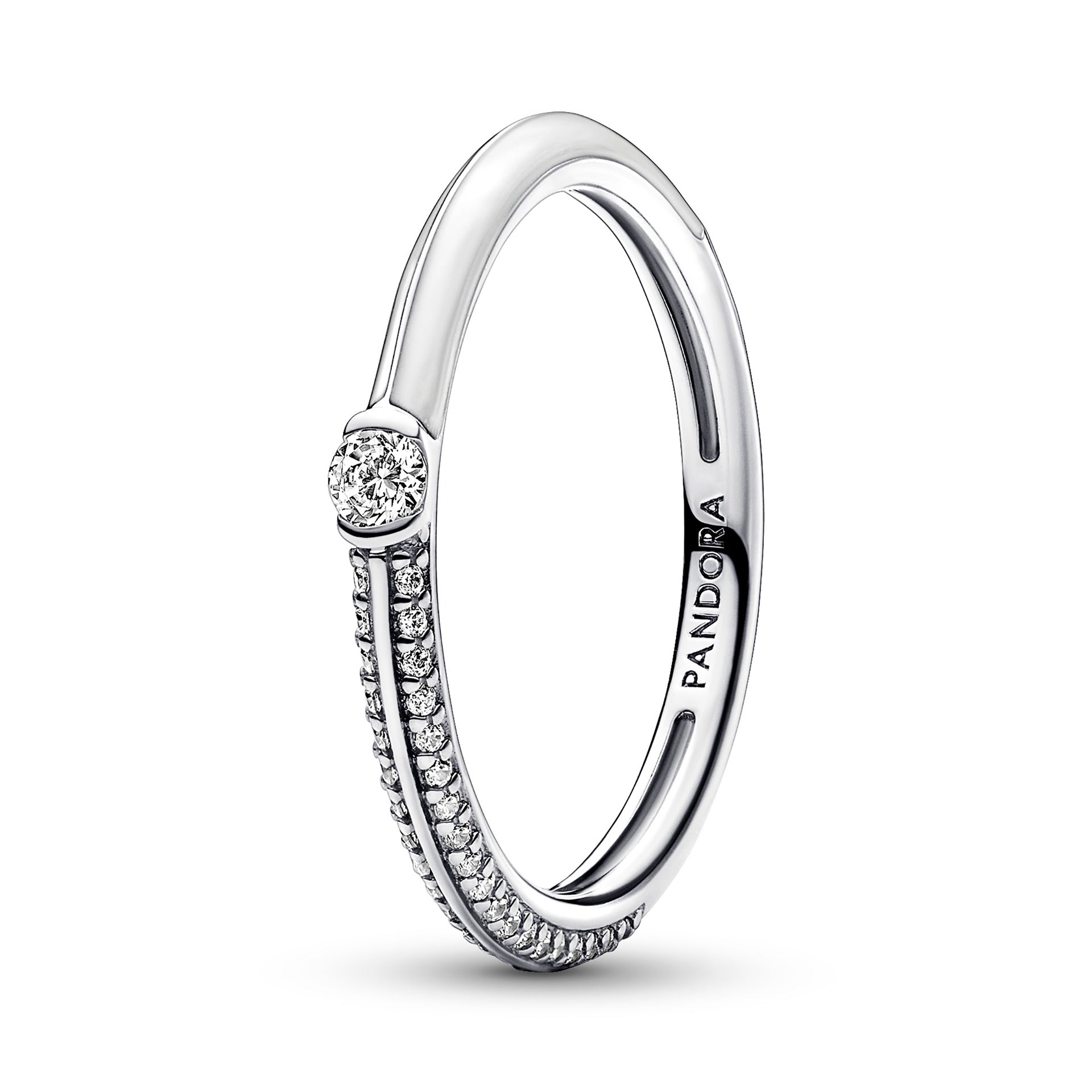 Final Sale - Pandora ME Pavé & White Dual Ring