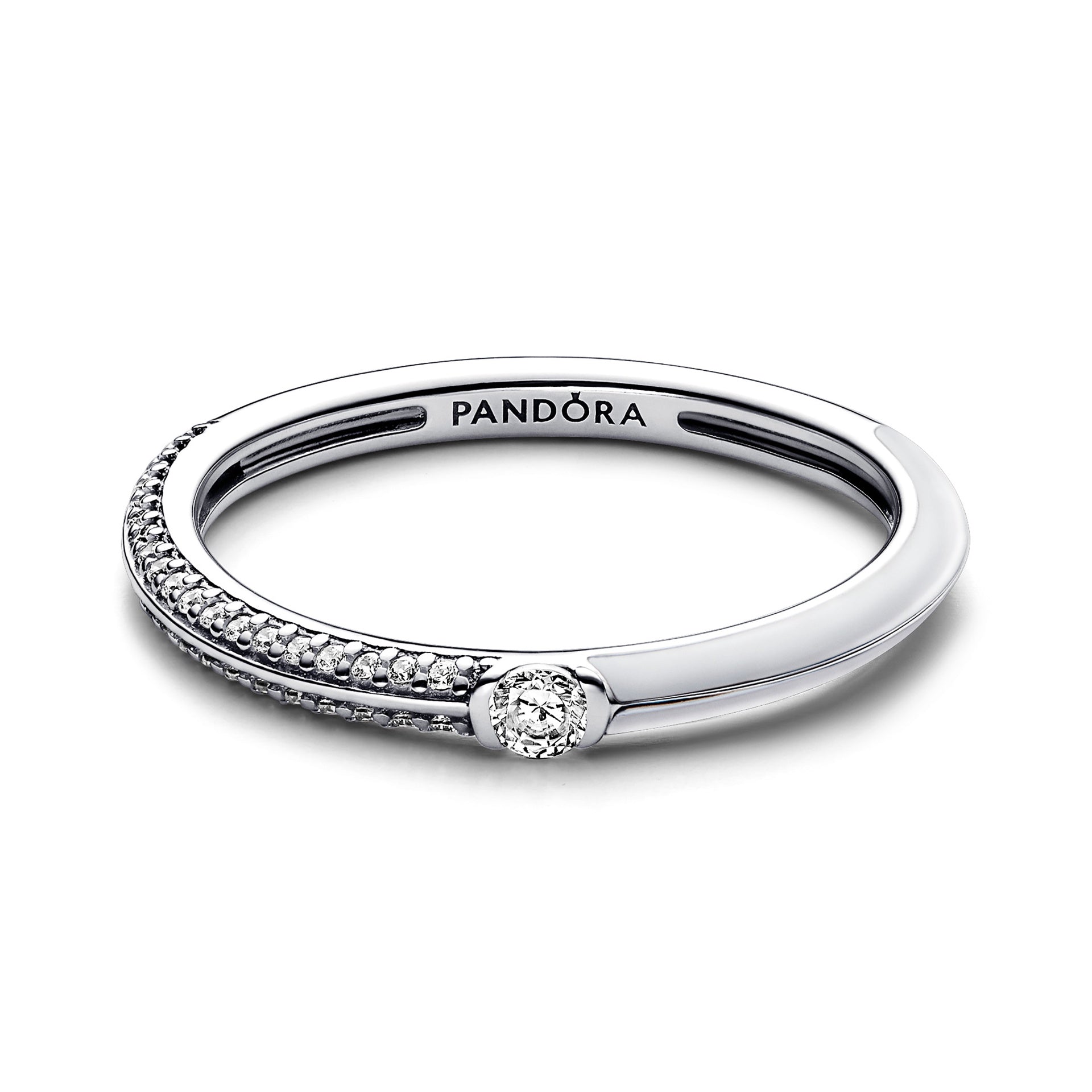 Final Sale - Pandora ME Pavé & White Dual Ring