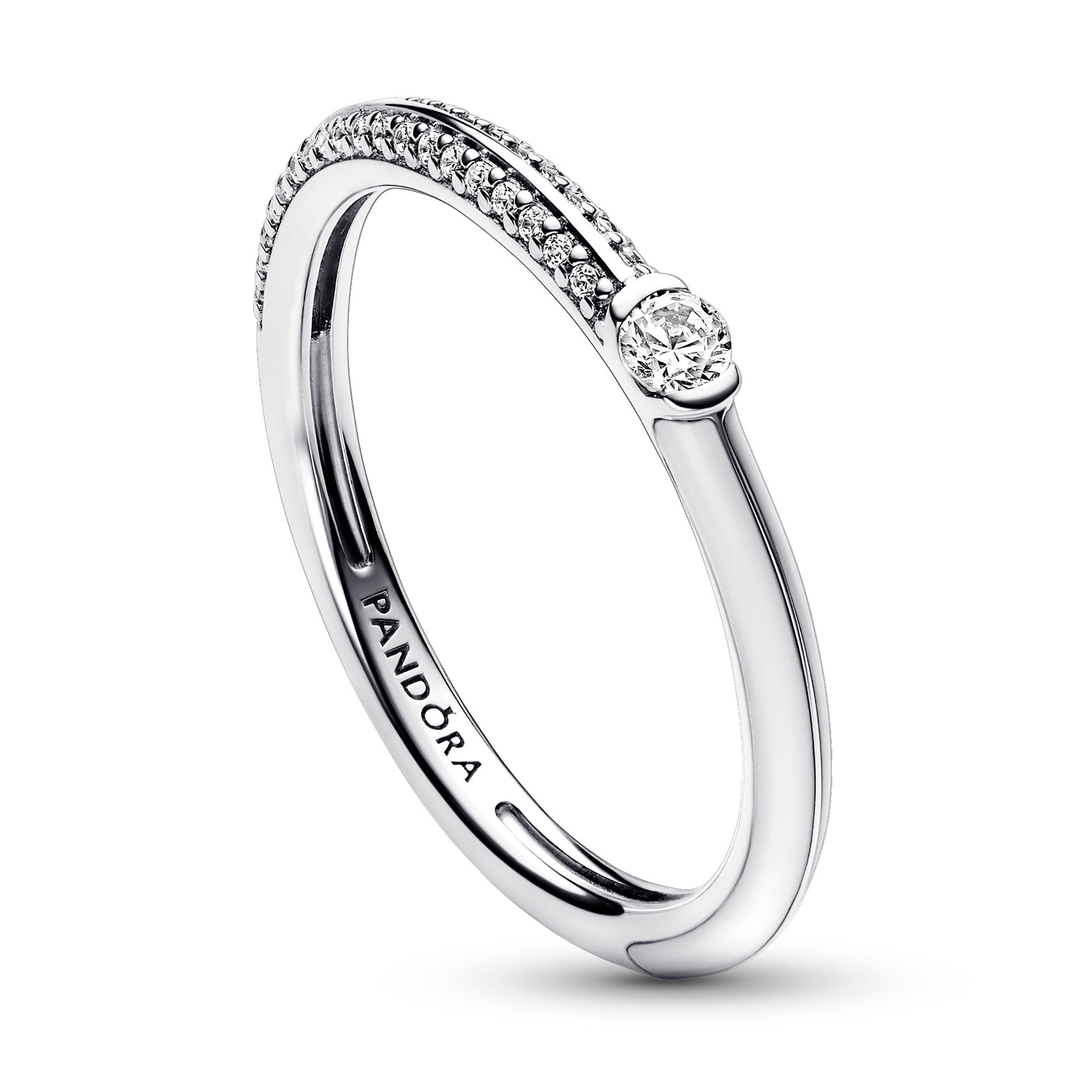 Final Sale - Pandora ME Pavé & White Dual Ring
