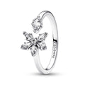 Sparkling Herbarium Cluster Open Ring