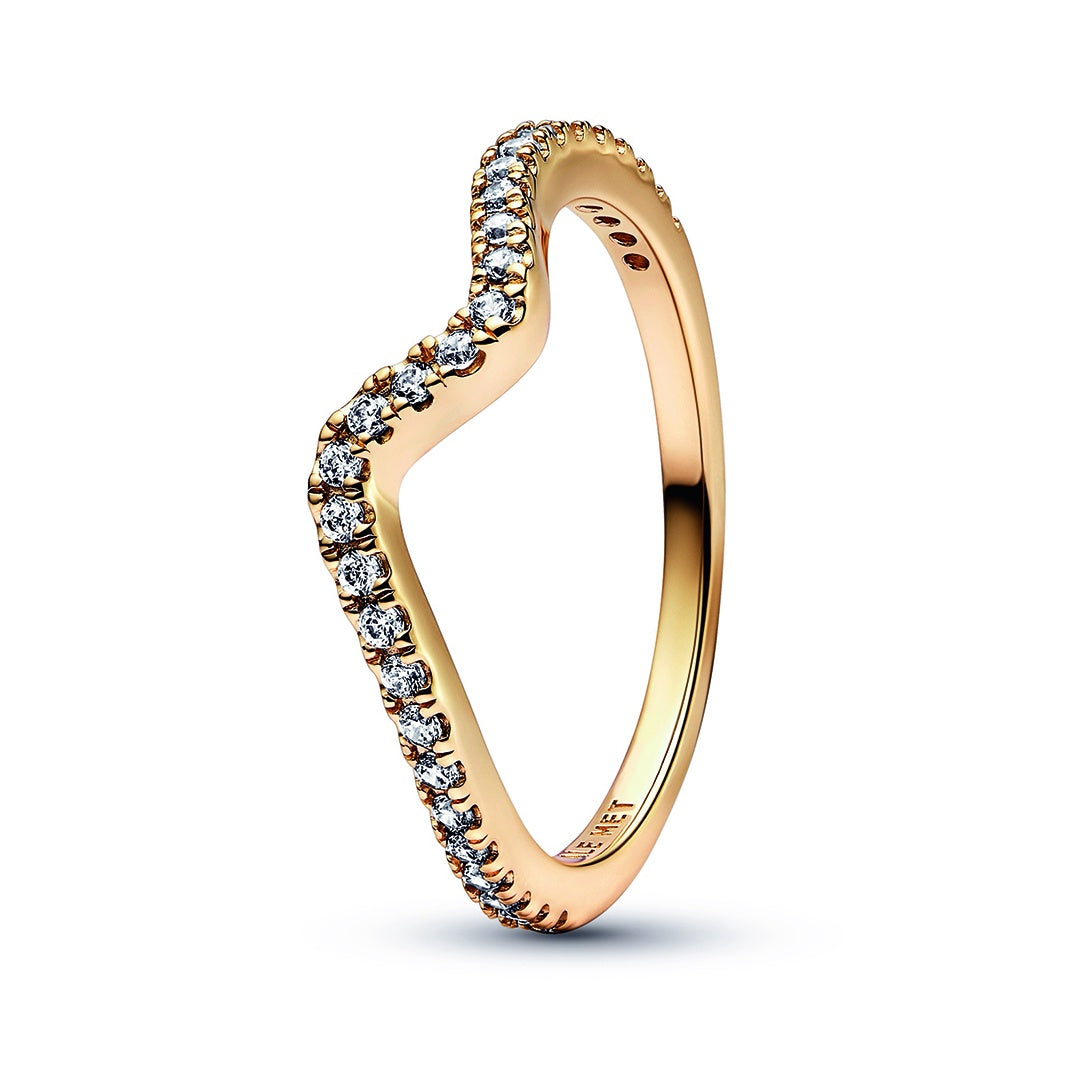 Sparkling Wave Ring