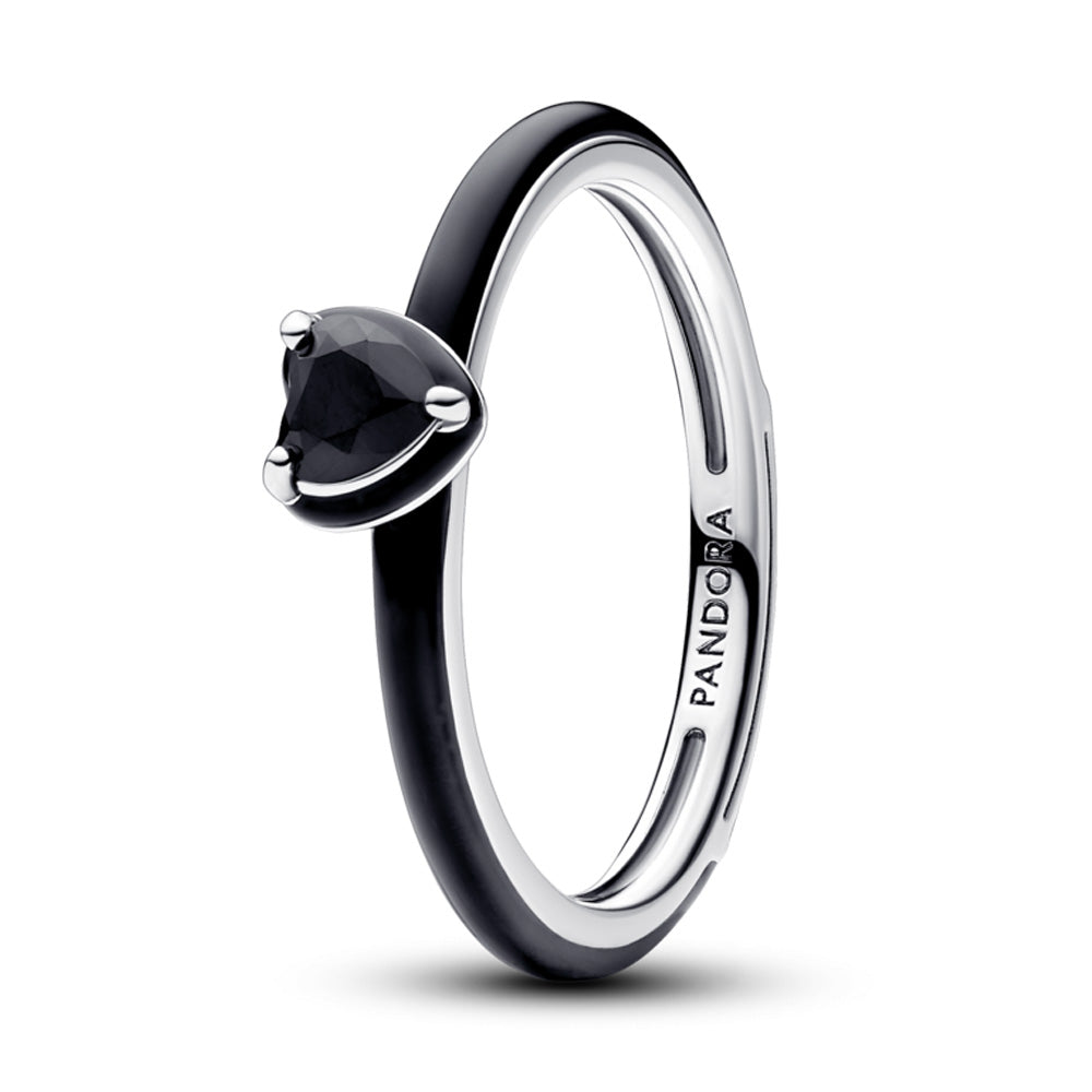 Pandora ME Black Chakra Heart Ring