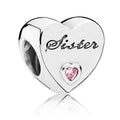 Pandora Sister's Love with Pink CZ Charm