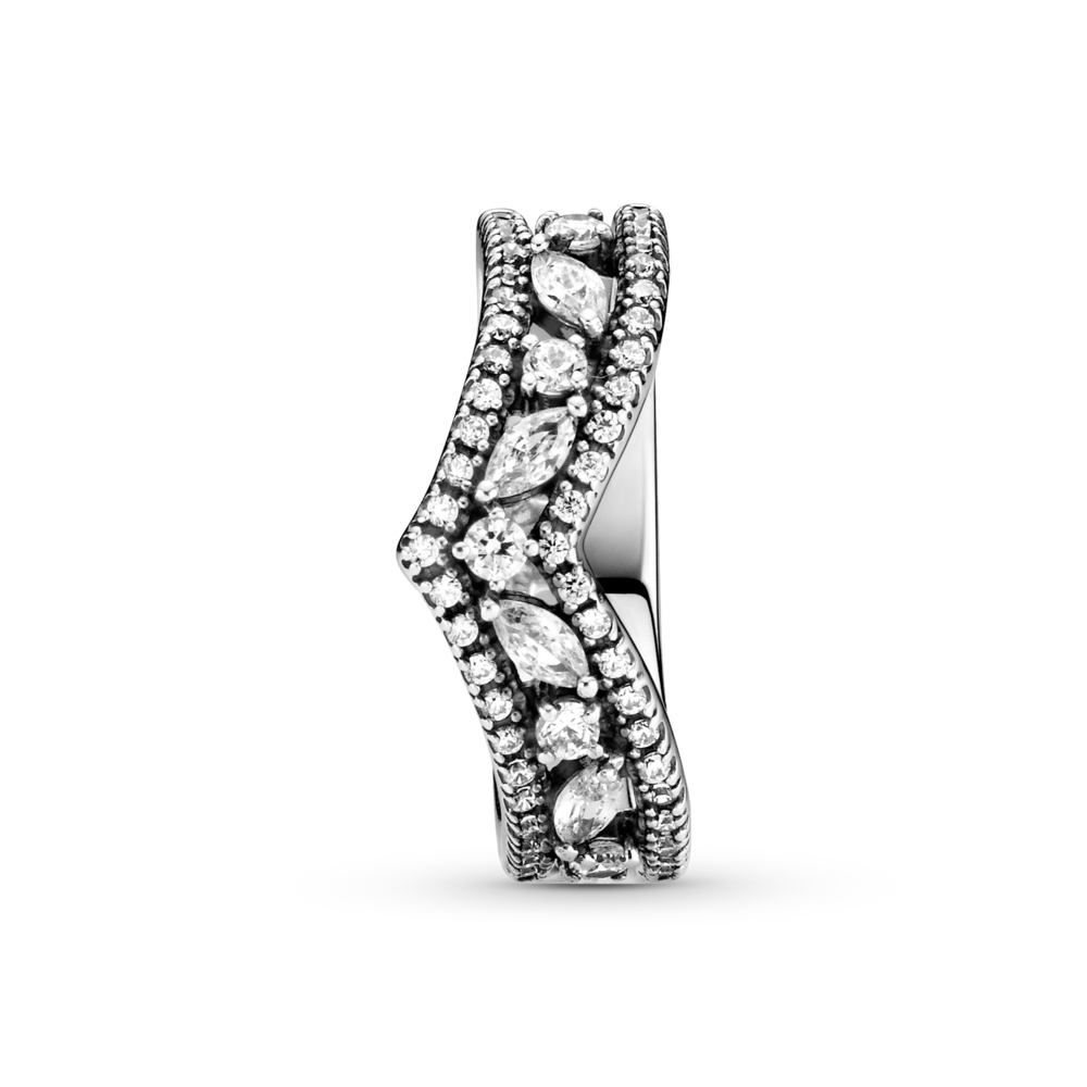 Pandora Sparkling Marquise Double Wishbone Ring
