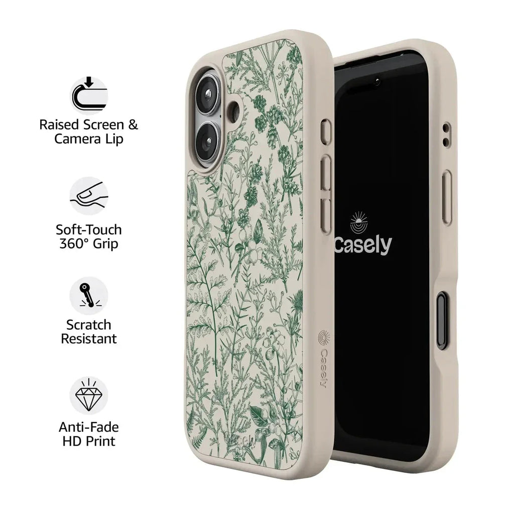 Sage Garden | Green Floral Case