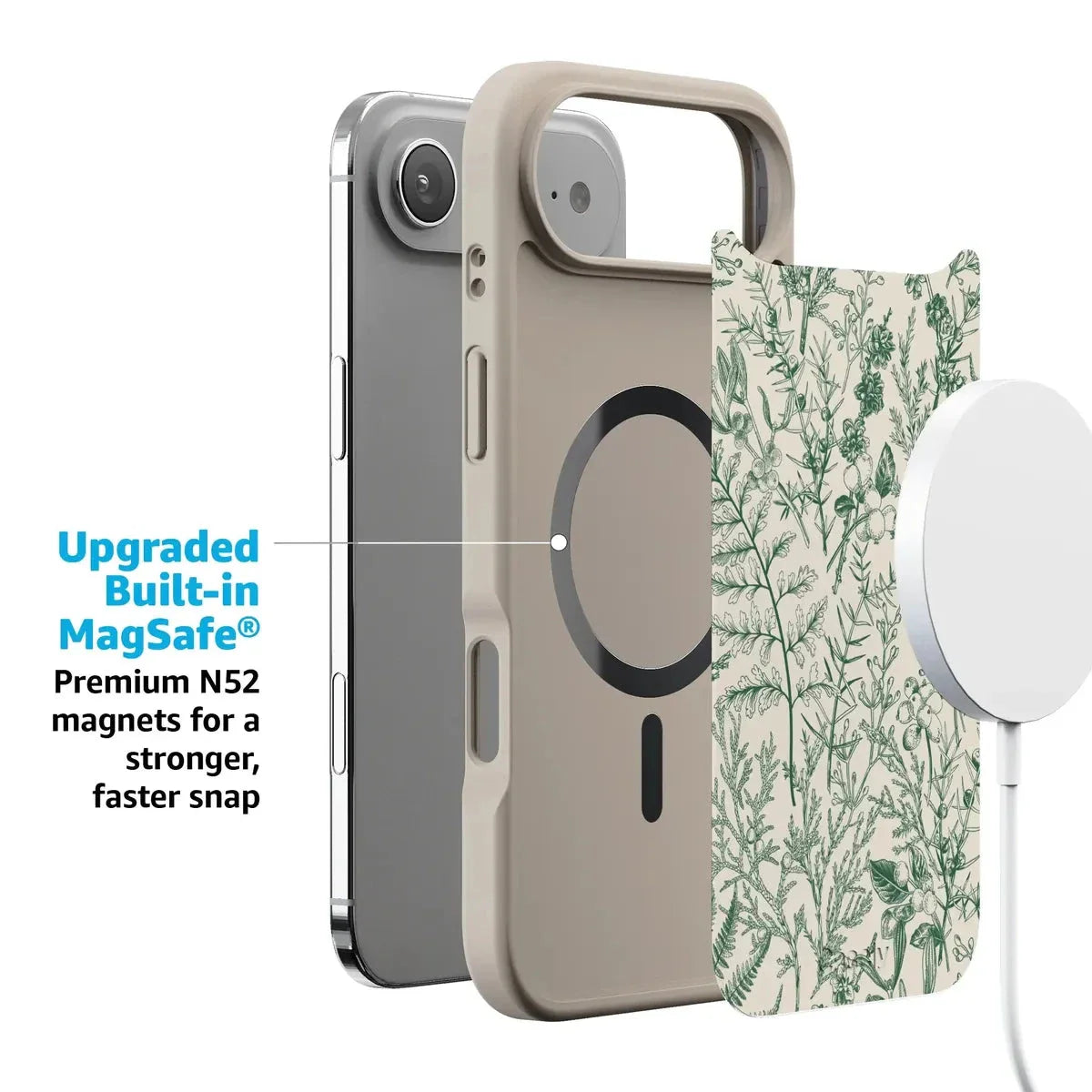 Sage Garden | Green Floral Case