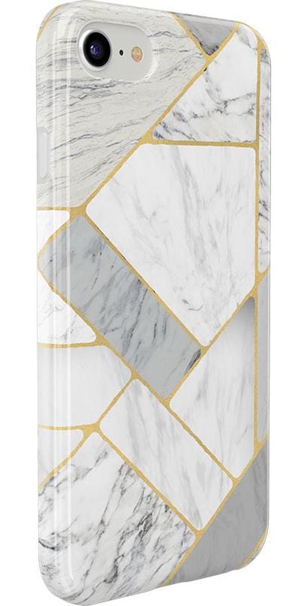 Sharp Lines | Geo White and Gold Marble Case