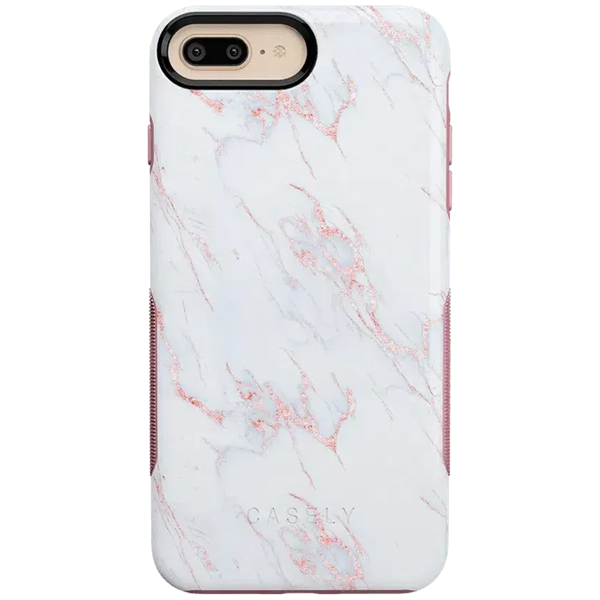 Subtle Blush | White and Pink Marble Case