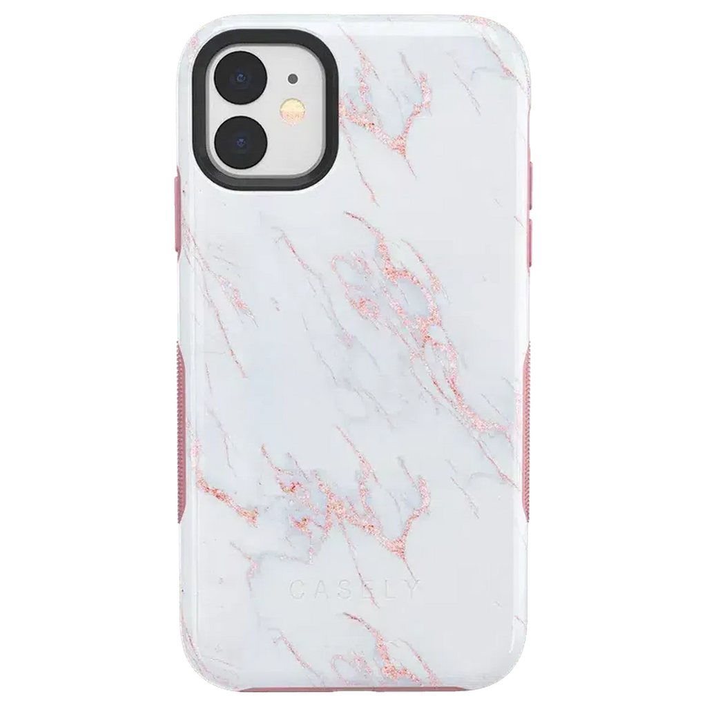 Subtle Blush | White and Pink Marble Case
