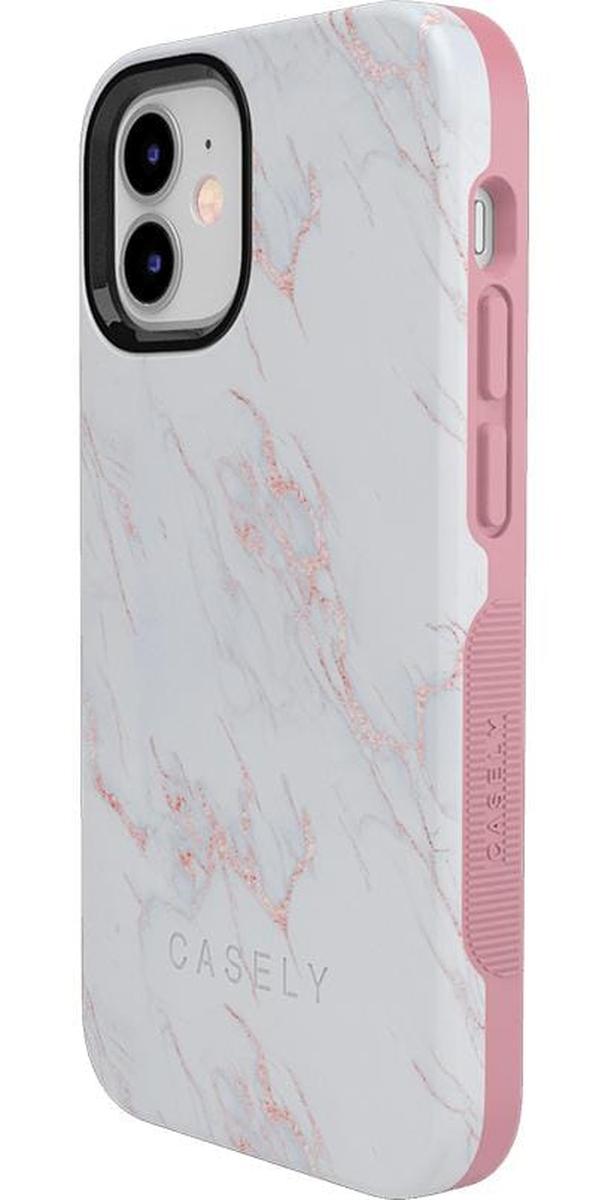Subtle Blush | White and Pink Marble Case