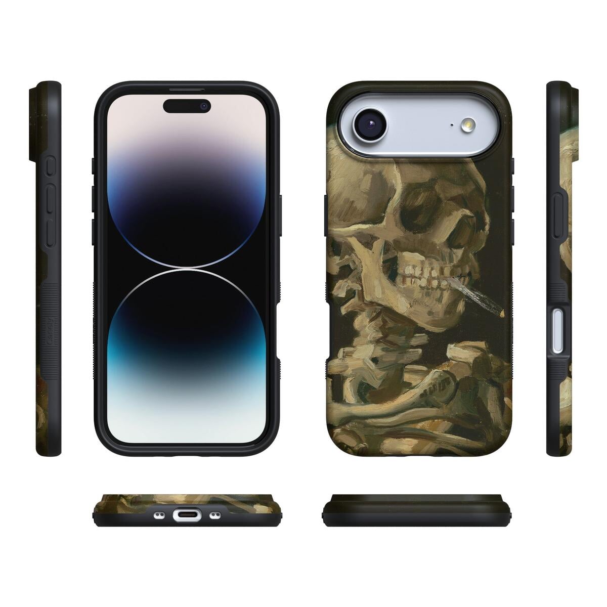 Van Gogh | Head of a Skeleton with a Burning Cigarette Phone Case