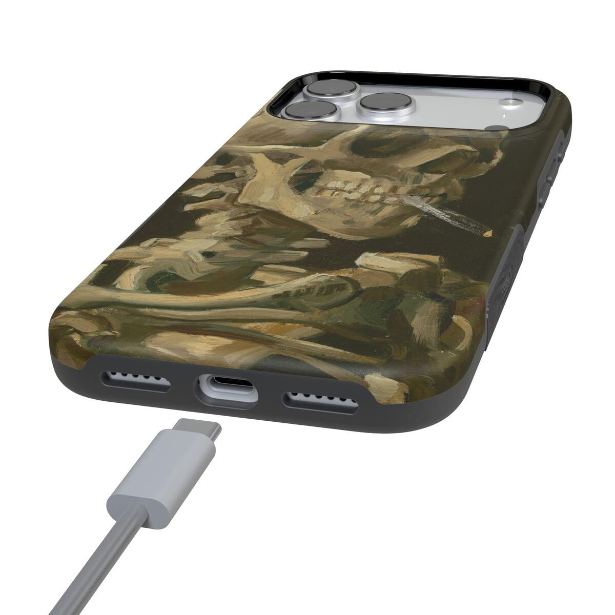 Van Gogh | Head of a Skeleton with a Burning Cigarette Phone Case